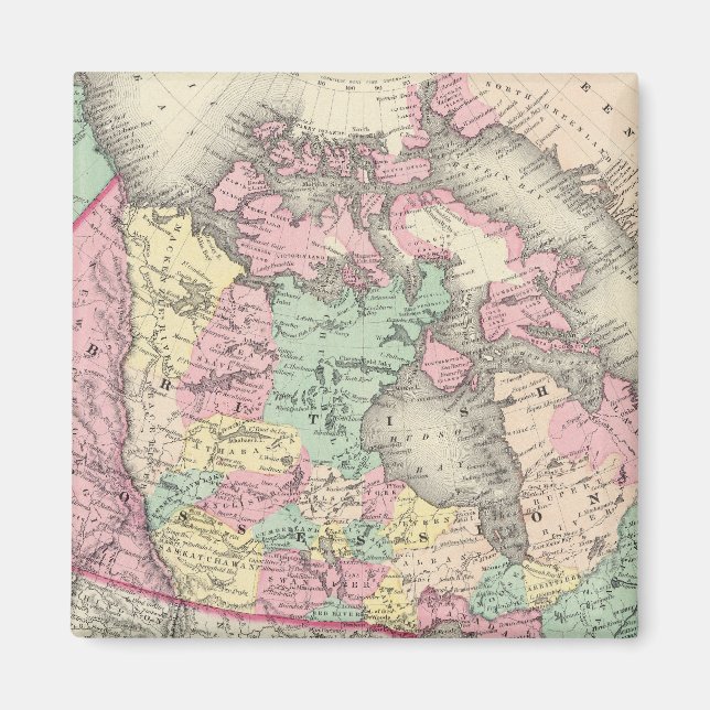 Brittiska, ryska och danska innehav magnet (Framsidan)