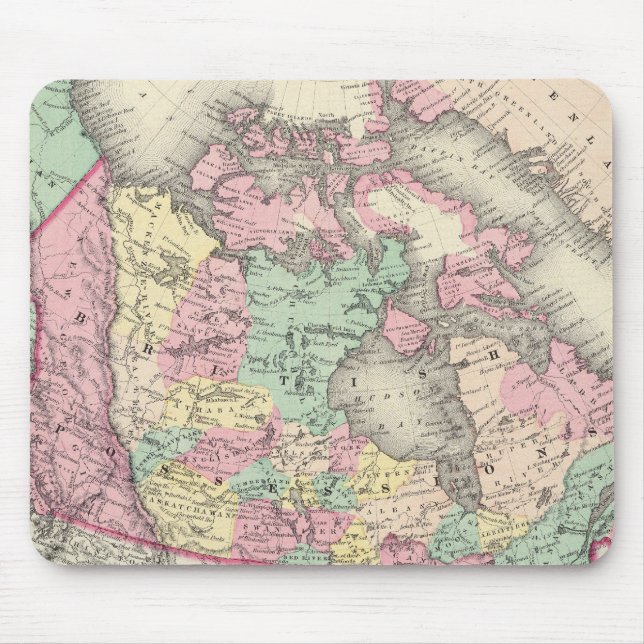 Brittiska, ryska och danska innehav musmatta (Framsidan)