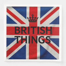 Brittiska saker pappersservetter