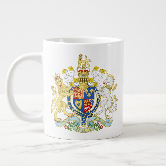 Brittiska statsvapnet  jumbo mugg (Vänster)