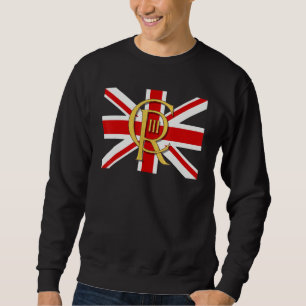 Brittiske kung Långt liv för kungen Gud skydda kun Lång Ärmad Tröja