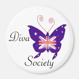 Brittiskt Divafjärilssamhälle Magnet