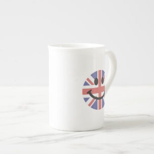 Brittiskt flaggansikte benporslin mugg