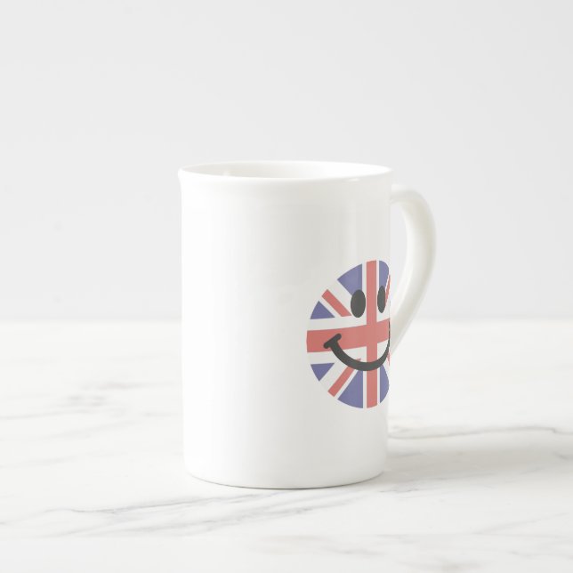 Brittiskt flaggansikte benporslin mugg (Framsida höger)