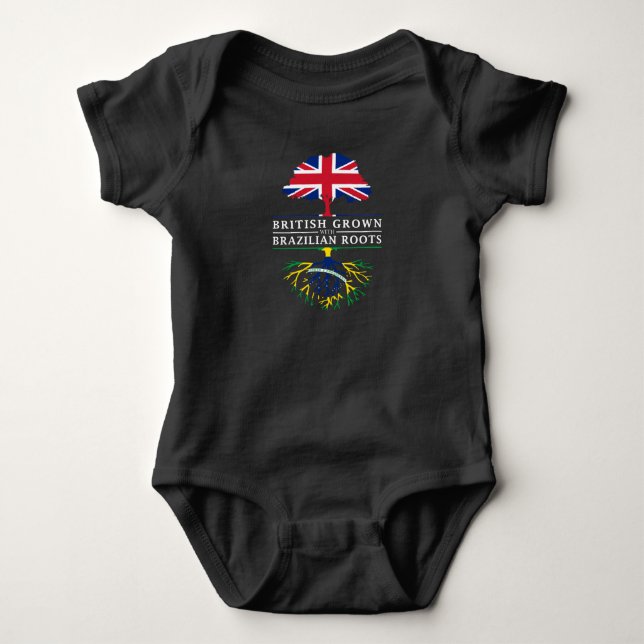 Brittiskt fullvuxet med brasilian rotar   den t shirt (Framsida)