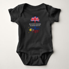 Brittiskt fullvuxet med filippin rotar   t shirt