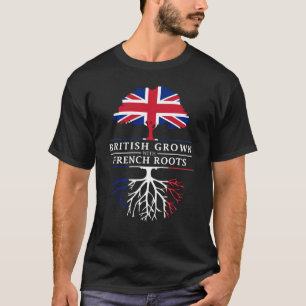 Brittiskt fullvuxet med fransk rotar t shirt