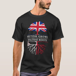 Brittiskt fullvuxet med maltesiskt rotar den t shirt