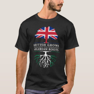 Brittiskt fullvuxet med nigerianskt rotar den t shirt