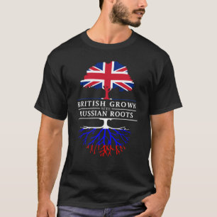 Brittiskt fullvuxet med ryss rotar den Ryssland T Shirt