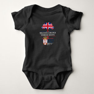 Brittiskt fullvuxet med serb rotar den Serbia T Shirt