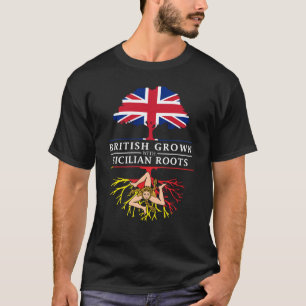 Brittiskt fullvuxet med Sicilian rotar den T Shirt