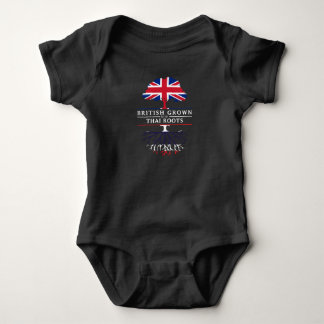 Brittiskt fullvuxet med thailändskt rotar den t shirt