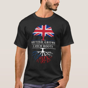Brittiskt fullvuxet med tjeck rotar den Czechia T Shirt