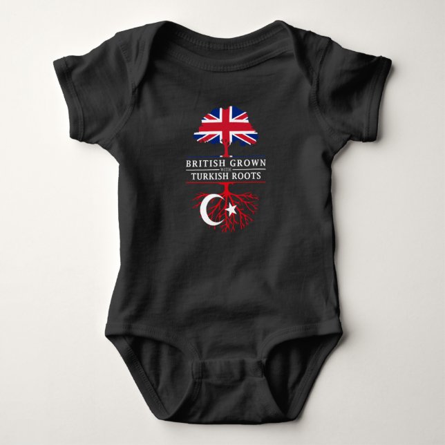 Brittiskt fullvuxet med turk rotar   den Turkiet T Shirt (Framsida)