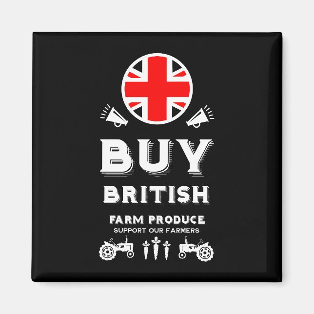 Brittiskt jordbruksstöd magnet (Framsidan)