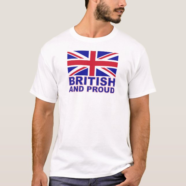 Brittiskt och stolt tee shirt (Framsida)
