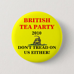 Brittiskt Teaparty Knapp