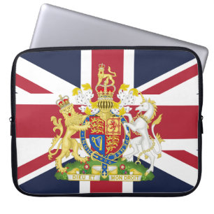 Brittiskt telefonärende för flagga laptop fodral