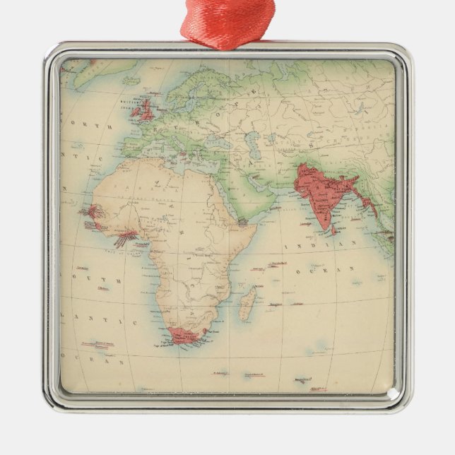 Brittiskt välde julgransprydnad metall (Framsidan)