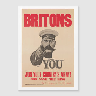 BrittLord Kitchener Önska Du WWI Propaganda