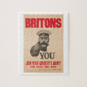 BrittLord Kitchener Önska Du WWI Propaganda Pussel