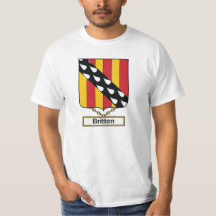 Britton familjvapensköld tee shirt