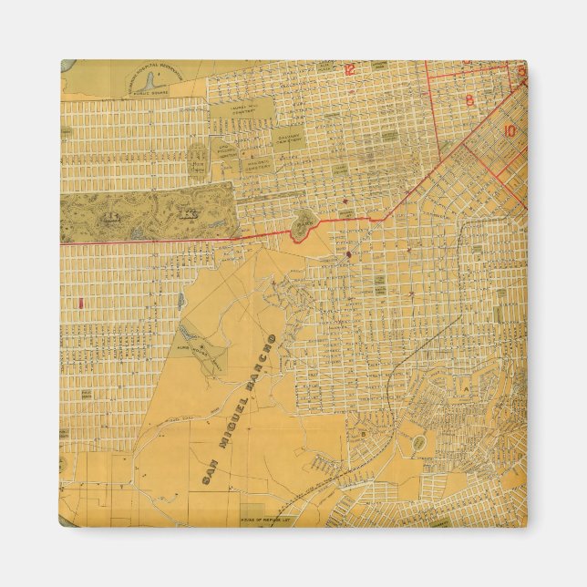 Britton och Reys guide Karta Magnet (Framsidan)