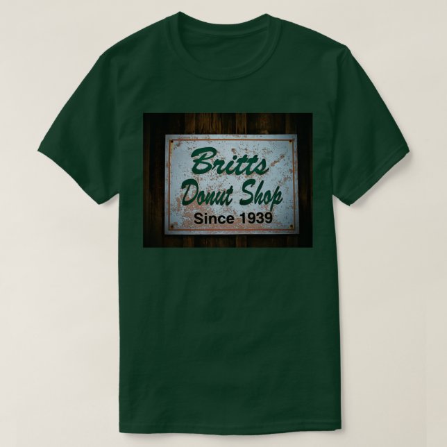 Britts Donut Shop-tecken  T Shirt (Design framsida)