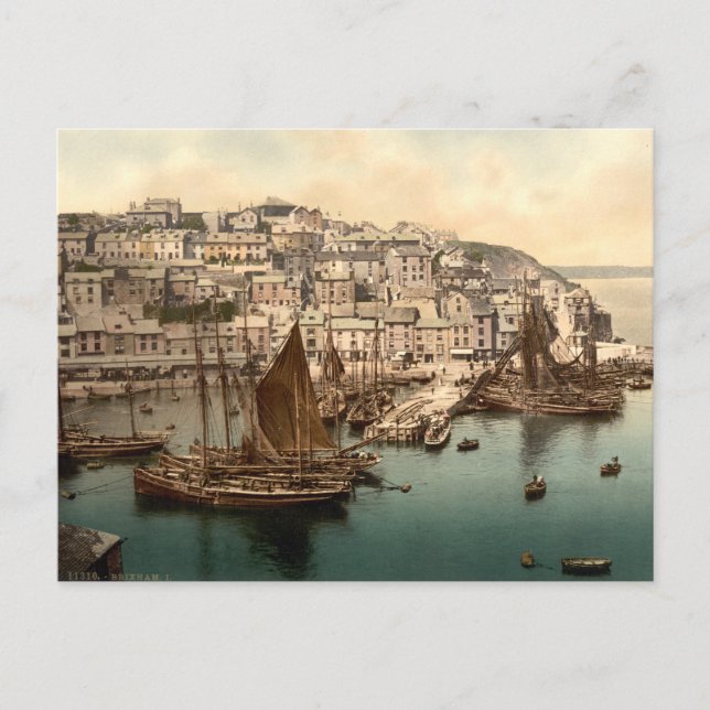 Brixham #1 - England Vykort (Framsida)