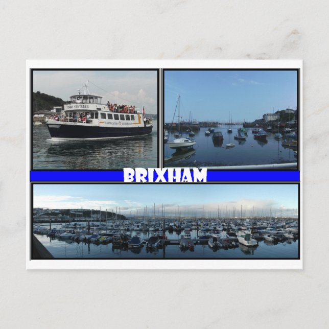 Brixham Devon Vykort (Framsida)