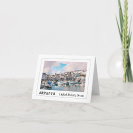 Brixham hamn, Devon Kort