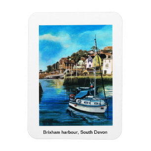Brixham hamn, södra Devon kylmagnet Magnet