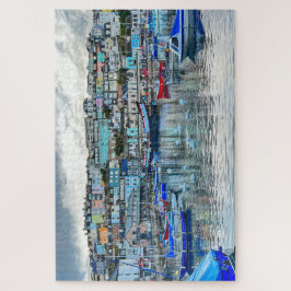 Brixham Harbor Swans: Devon Coast 1000pc Puzzle Pussel