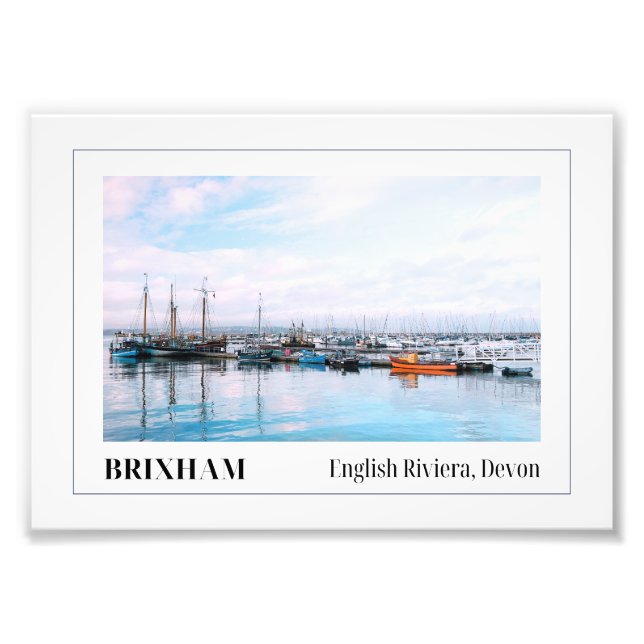 Brixham Marina, English Riviera, Devon Fototryck (Framsidan)