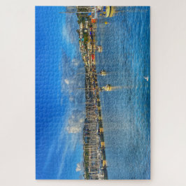 Brixham Marina: Sunny Devon Harbor & Seagull View Pussel