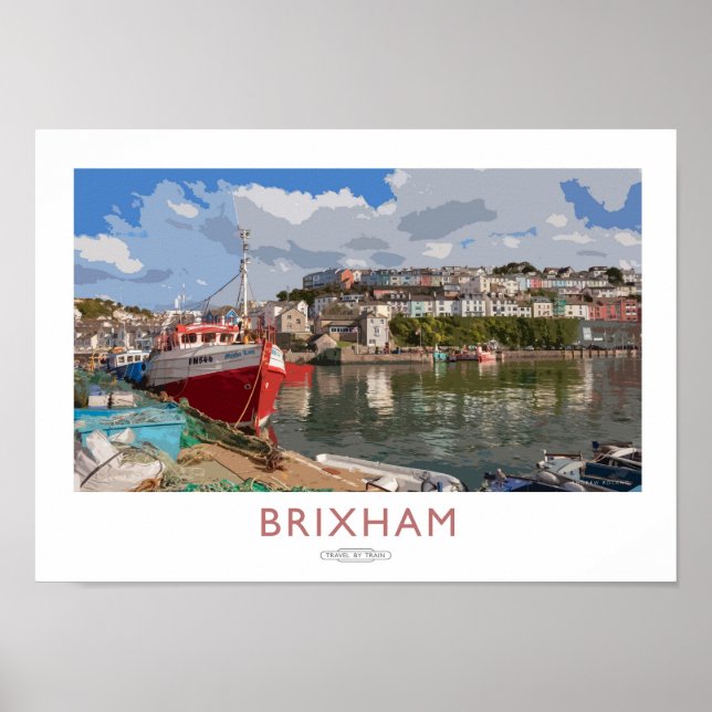 Brixham Railway Poster (Framsidan)