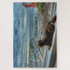 Brixham regn: mysig hamnvy & vallevän pussel
