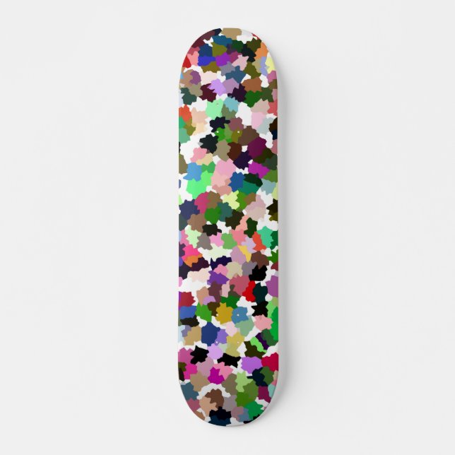 Brixt färgstark multipla Färg Mönster Mini Skateboard Bräda 18,7 Cm (Framsida)