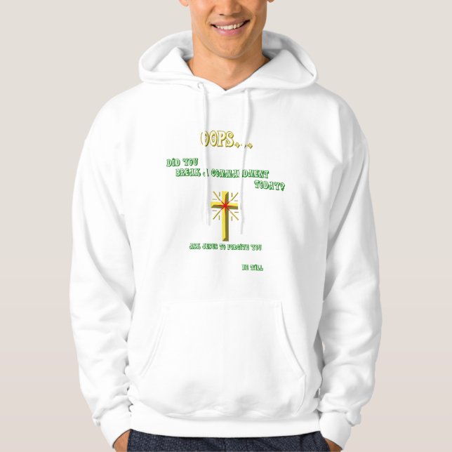 Brken Commandment Christian Hoodie (Framsida)