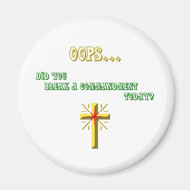 Brken Commandment Christian Magnet (Framsidan)
