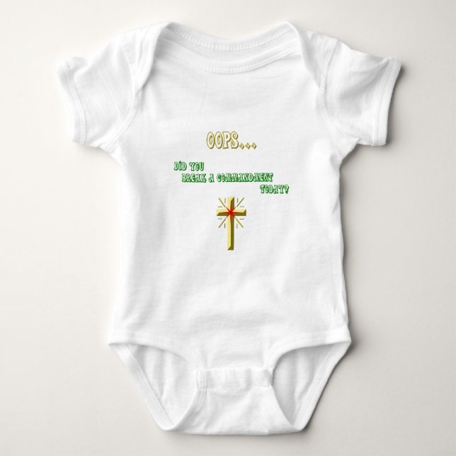 Brken Commandment Christian T-shirt (Framsida)