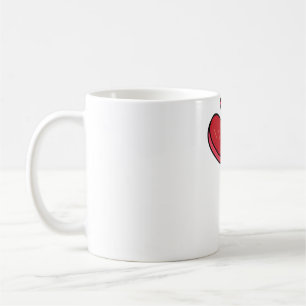 Brken Heart Lollipop Candy Red Kaffemugg