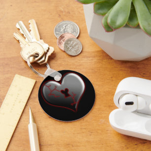 Brken Heart Nyckelring