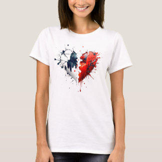 Brken hjärta stänk t shirt