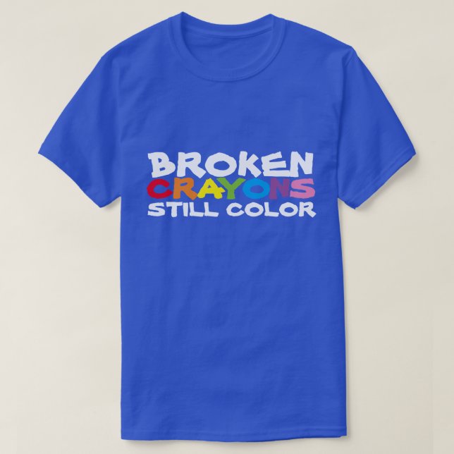 Brken Kritor still Färg t-shirt (Design framsida)