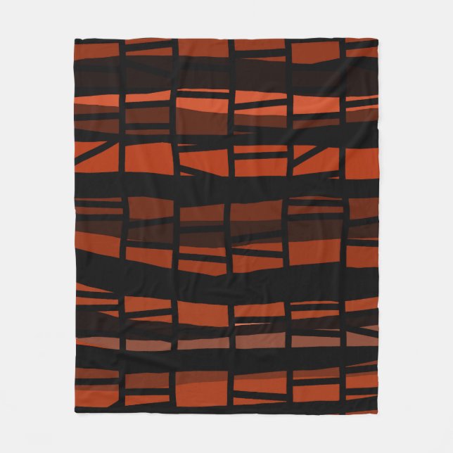 Brken Lava Grid Fleecefilt (Framsidan)