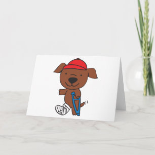 Brken Leg Hund Kort