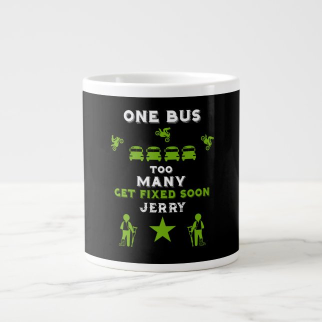 Brken Leg kommer bra Jumbo Mugg (Framsidan)