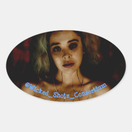 Brken Ovalt Klistermärke